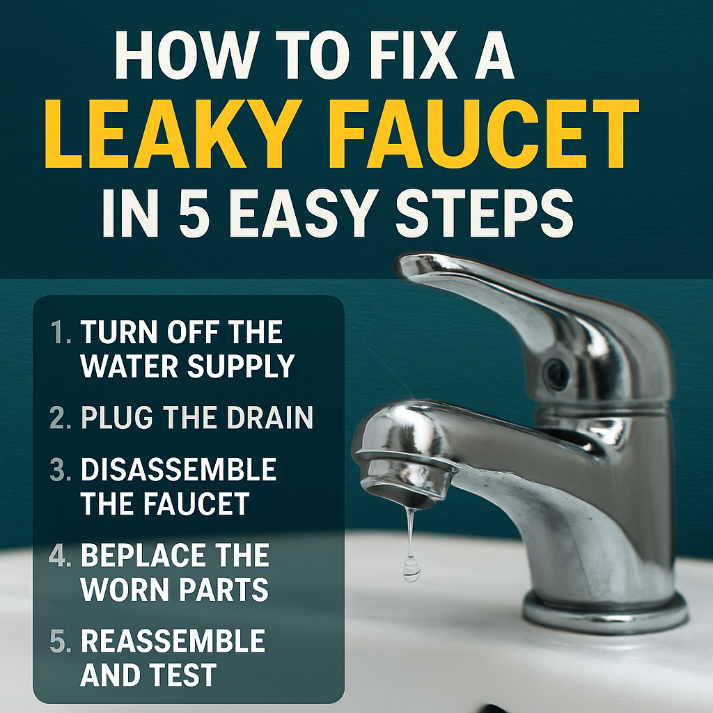 How to Fix a Leaky Faucet in 5 Easy Steps