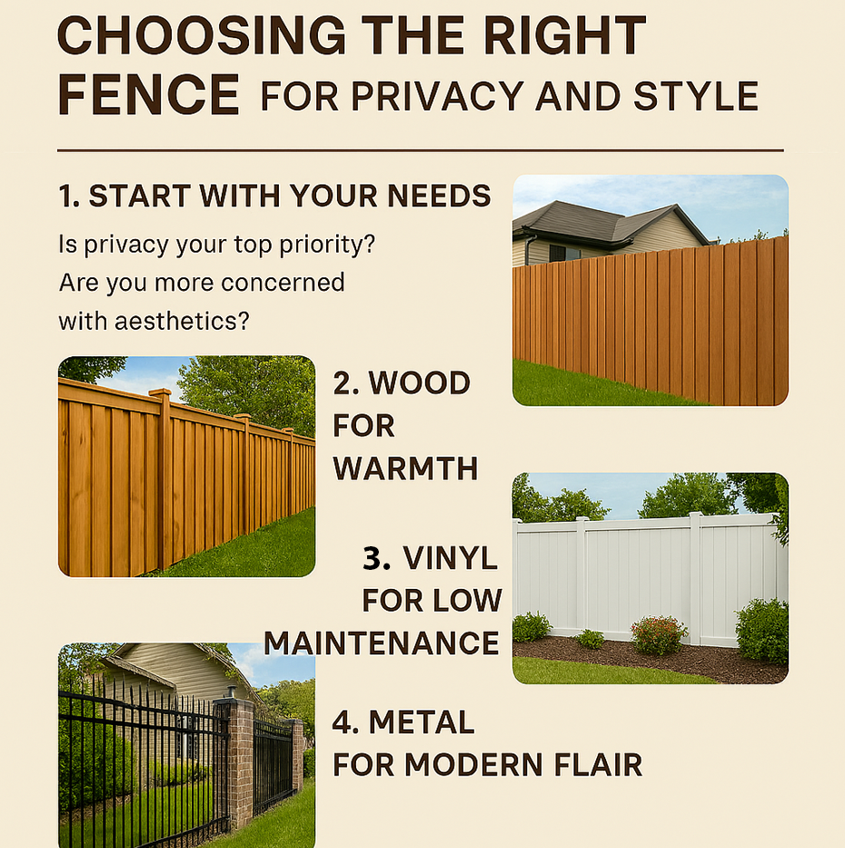 Choosing the Right Fence for Privacy and Style